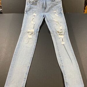 H&M Distressed Faded “& Denim” Jeans